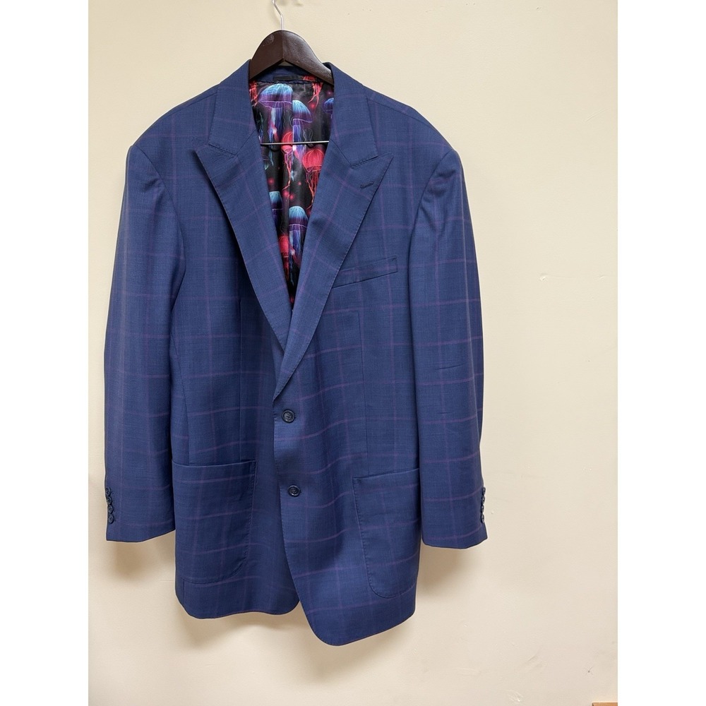Lanifico Di Marzoni Custom Mens Luxury Suit La Doirs Size 46 Made In Italy